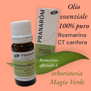 Olio essenziale Rosmarino CT canfora Bio