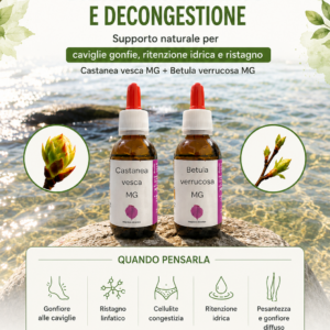 Supporto naturale per drenaggio linfatico, gonfiore e ritenzione idrica